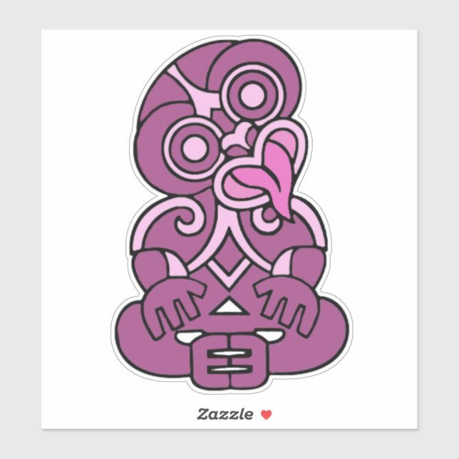 Maori Hei Tiki Aufkleber (Blatt)