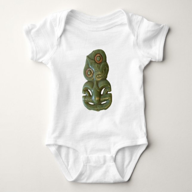Maori- Hei-Tiki Säugling Baby Strampler (Vorderseite)