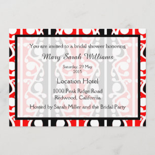 Maori Kowhaiwhai Invitation à la douche nuptiale