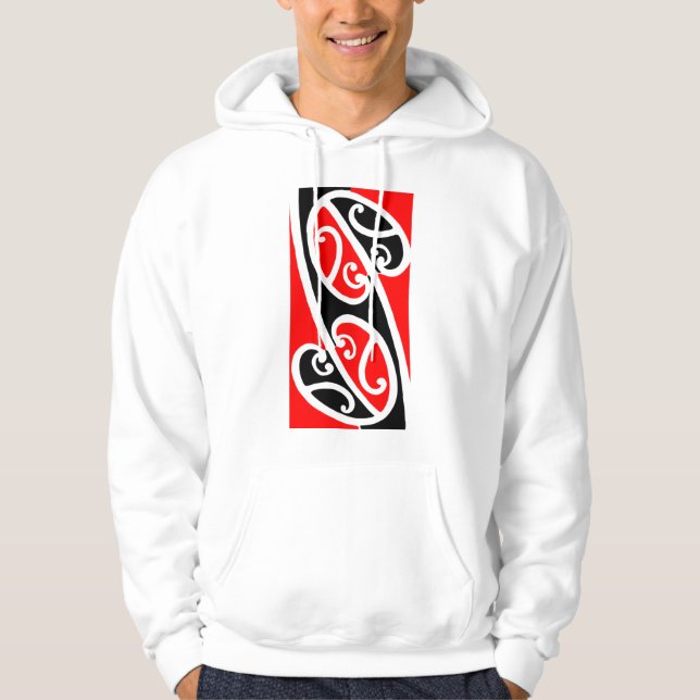 Maori- Kowhaiwhai Muster 2 Hoodie (Vorderseite)