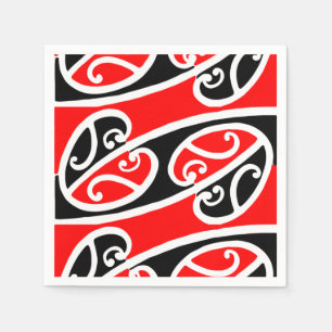 Maori- Kowhaiwhai Muster 2 Serviette