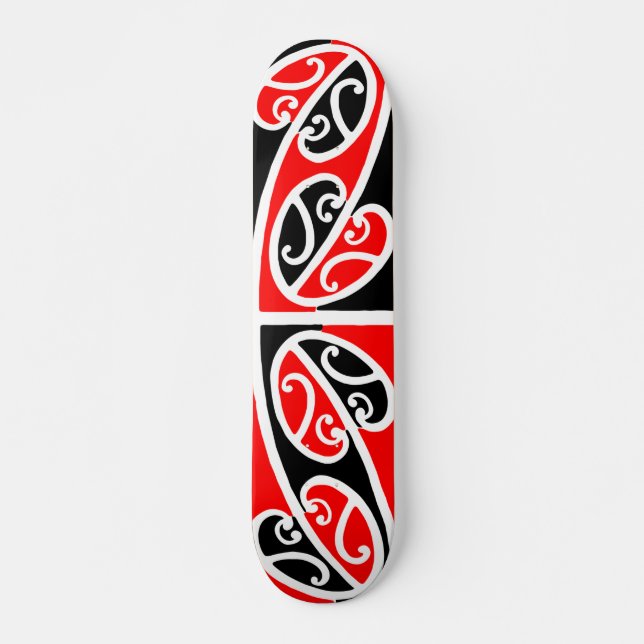 Maori- Kowhaiwhai Muster 2 - Skateboard (Vorne)