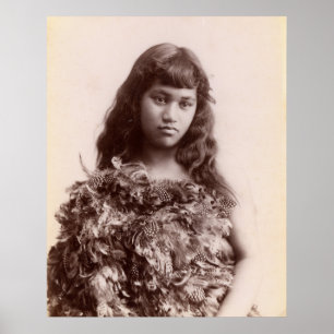 Māori Mädchen Poster