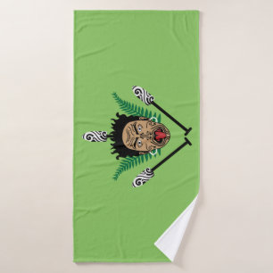 Maori Neuseeland Kiwi NZ Art Kultur Badehandtuch