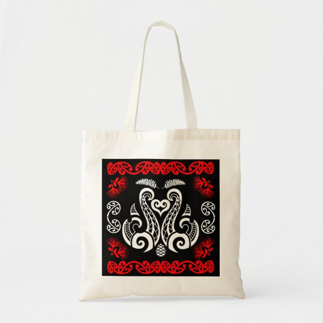 Māori New Zealand Art Tragetasche (Vorne)