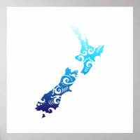 Maori New Zealand Karte Tribal Tattoo Geschenk Ide