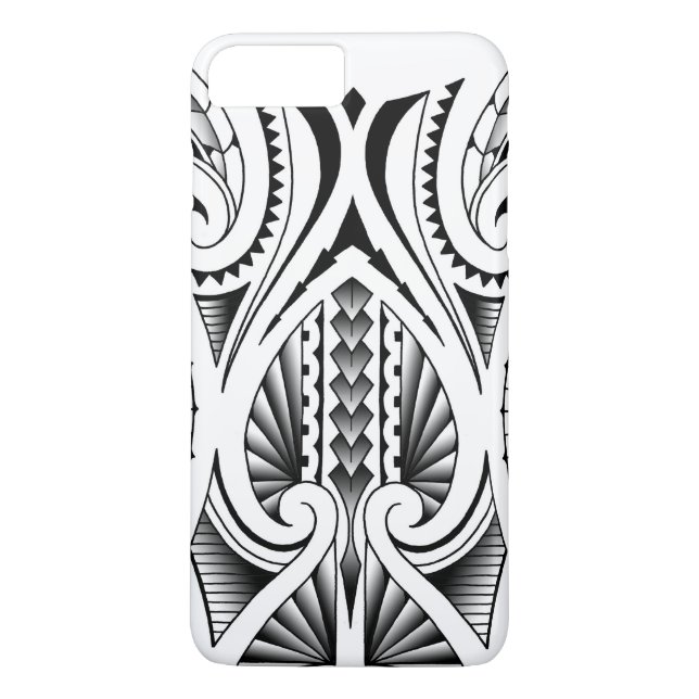 Maori-/polynesisches Stammes- Tätowierungsmuster Case-Mate iPhone Hülle (Rückseite)