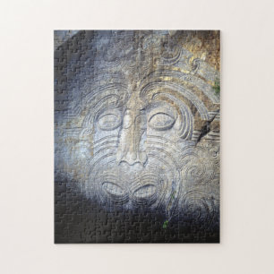 Maori Rock Carving at Mine Bay Lake Taupo