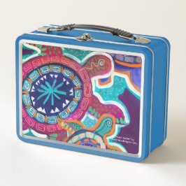 Maori-Schildkröte-Metall-Lunchbox Metall Brotdose