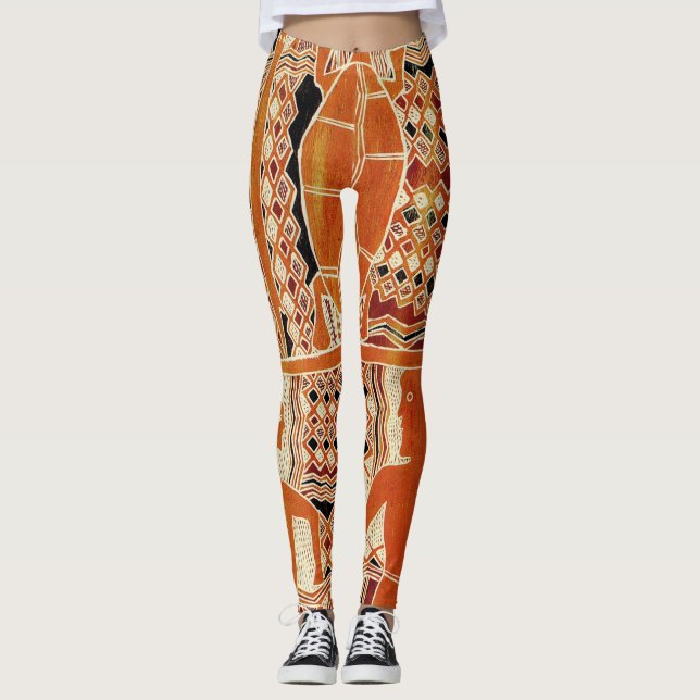 Maori Stammes Leggings (Vorderseite)