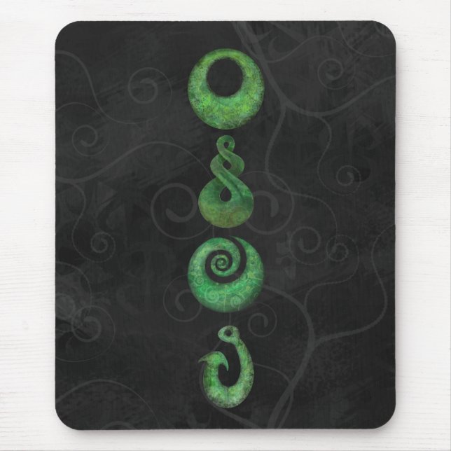 Maori- Symbole Mousepad (Vorne)