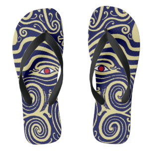 Maori-Tribal-Indian-Flip-Flops - Zorries Flip Flops