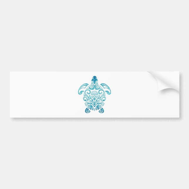 Maori Turtle Honu Art Tribal Tattoo Geschenk Idee Autoaufkleber (Vorne)