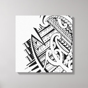 Maori- und samoaische inspirierte Kunst Leinwanddruck