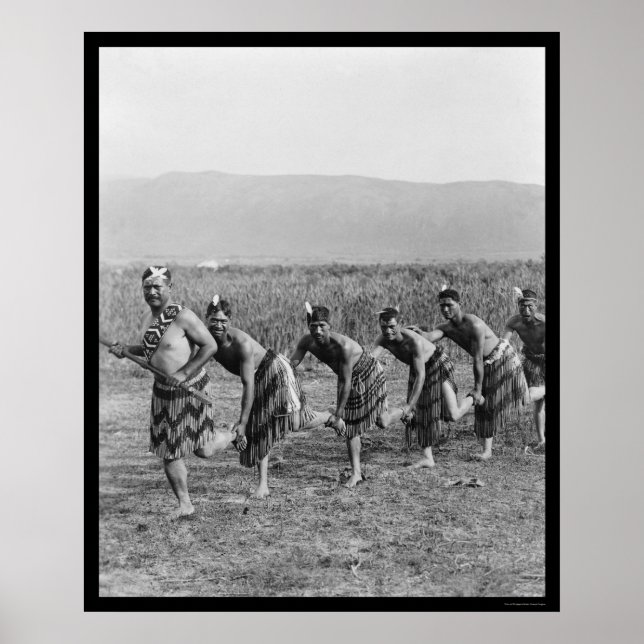 Maori War Dance 1917 Poster (Vorne)