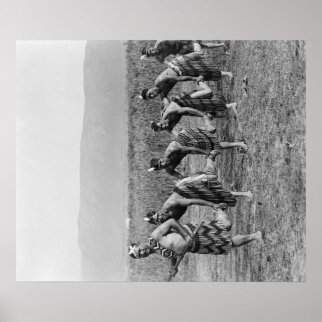 Maori War Dance Fotograf Poster (Vorne)