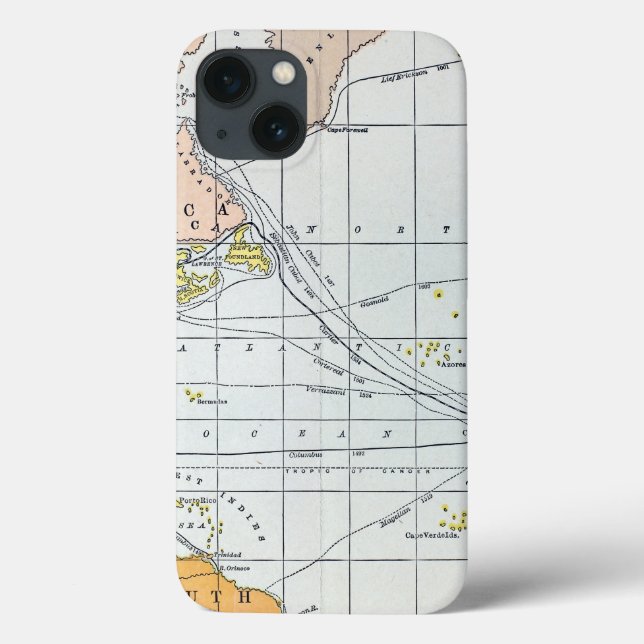 MAP: ATLANTIC REISEN Case-Mate iPhone HÜLLE (Rückseite)