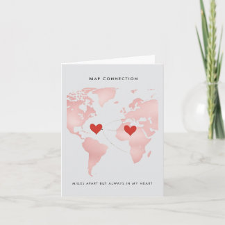 Map Connection Card Einladung