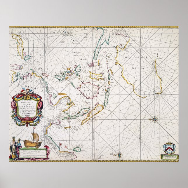 MAP: EAST INDIES, 1670 POSTER (Vorne)