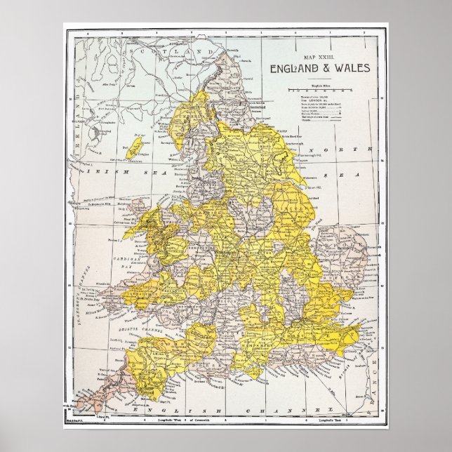 MAP: ENGLAND & WALES POSTER (Vorne)