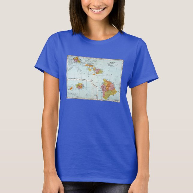 Map: Hawaii, 1905 T-Shirt (Vorderseite)
