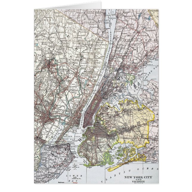 Map : New York Area, 1906 (Devant)