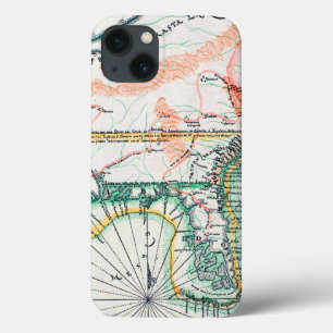 Map: North America, 1742 iPhone 13 Hülle