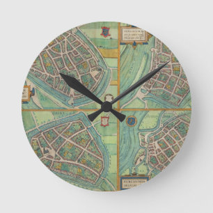 Map of Arnhem, Velmo, Gelre, and Ruerm, from 'Civi Runde Wanduhr
