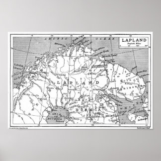 Map of Sapmi (1906) Poster