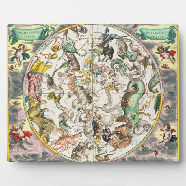 Map of the Southern Hemisphere, from 'The Celestia Fotoplatte (Vorderseite)