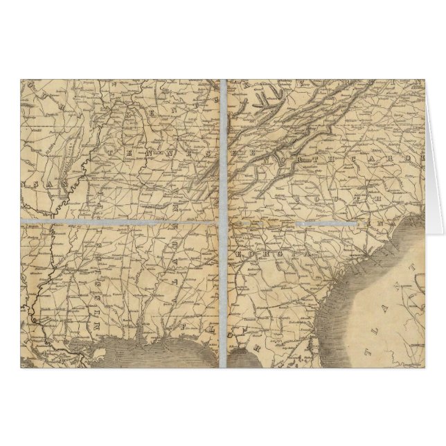 Map Of The Southern States (Vorderseite (Horizontal))