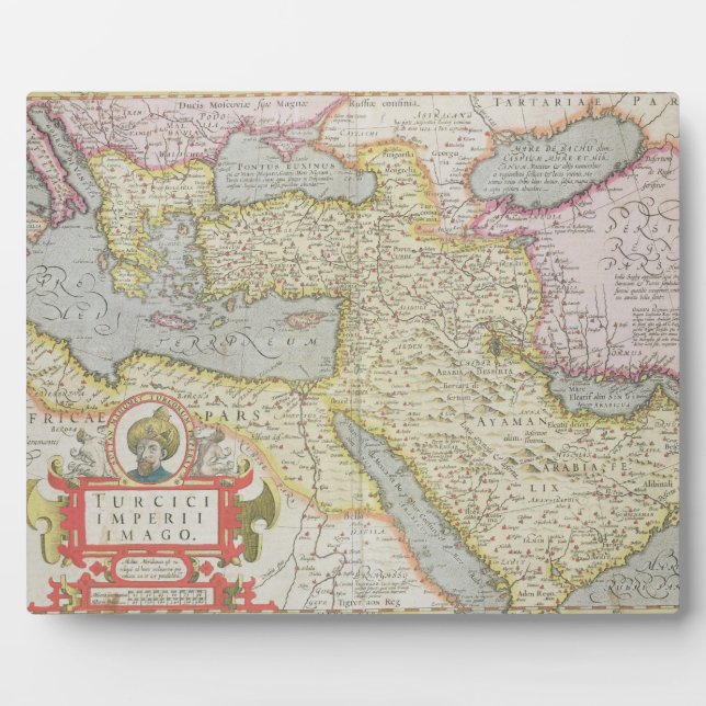 Map of the Turkish Empire, from the Mercator 'Atla Fotoplatte (Vorderseite)