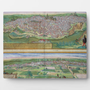 Map of Toledo and Valladolid, from 'Civitates Orbi Fotoplatte