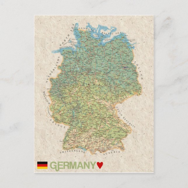 MAP POSTCARDS FILM Deutschland Postkarte (Vorderseite)