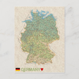 MAP POSTCARDS FILM Deutschland Postkarte