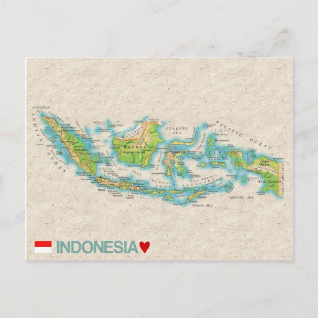 MAP POSTCARDS Filme in Indonesien Postkarte (Vorderseite)
