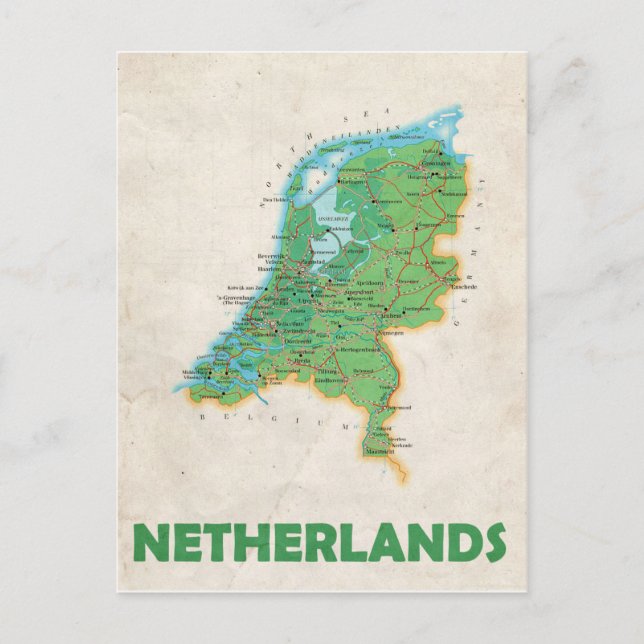 MAP POSTCARDS Filme in Niederlande Postkarte (Vorderseite)