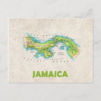 MAP POSTCARDS, Jamaika