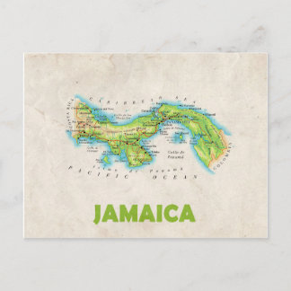 MAP POSTCARDS, Jamaika Postkarte