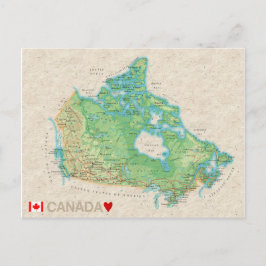 MAP POSTCARDS Kanada Postkarte