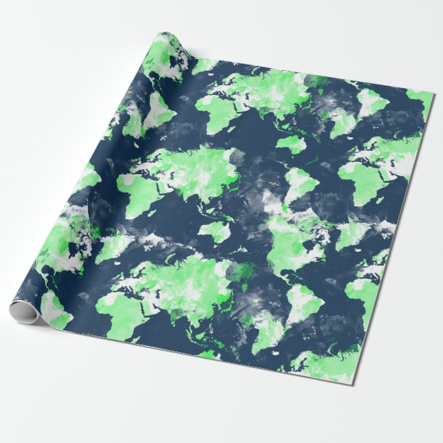 Map Wrapping Papier Geschenkpapier (Ungerollt)