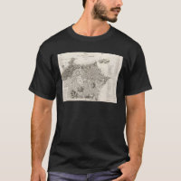 Mapa da cidade do Rio de Janeiro (1820) T - Shirt