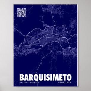 Mapa de Barquisimeto - Venezuela City Map Poster