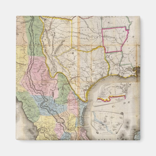 Mapa de los Estados Unidos De Mejico Magnet (Vorne)