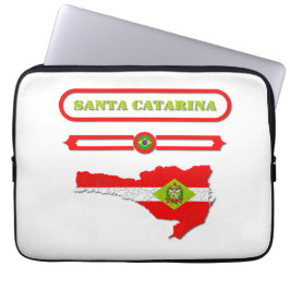 MAPA DE SANTA CATARINA. SAMER BRASIL LAPTOPSCHUTZHÜLLE