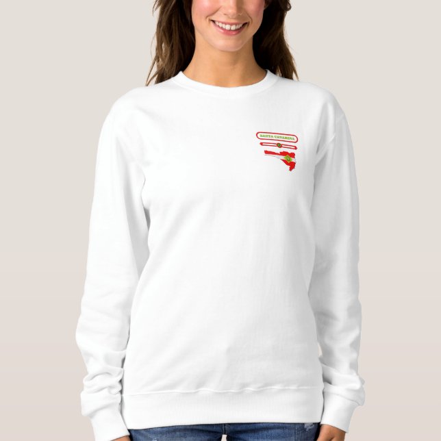 MAPA DE SANTA CATARINA. SAMER BRASIL SWEATSHIRT (Vorderseite)