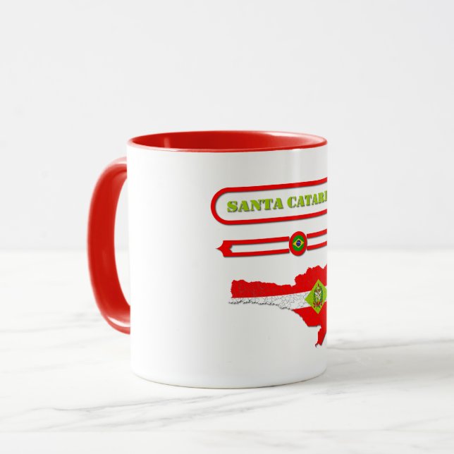 MAPA DE SANTA CATARINA. SAMER BRASIL TASSE (Vorderseite Links)