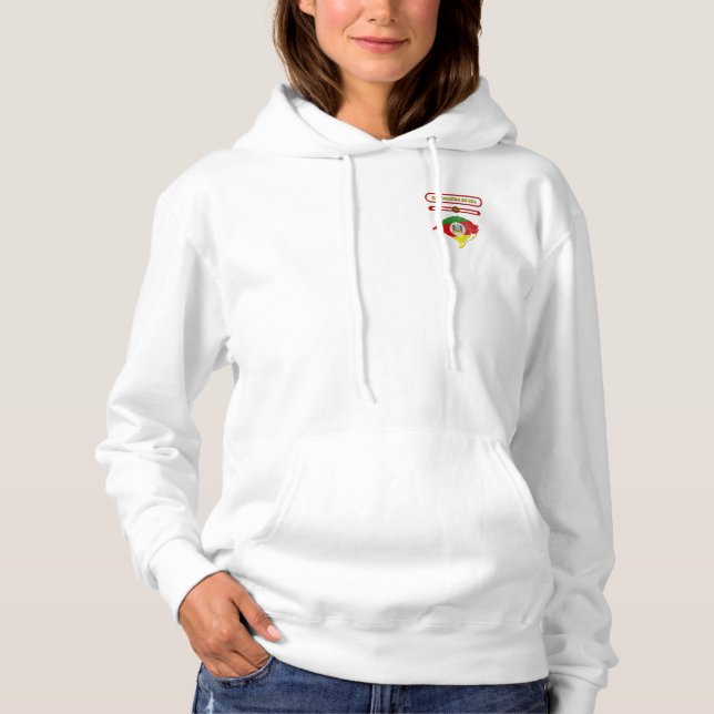 MAPA DO RIO GRANDE DO SUL. SAMER BRASIL HOODIE (Vorderseite)