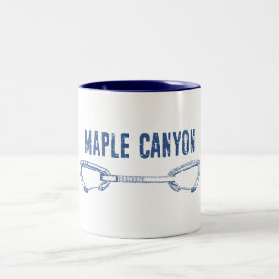 Maple Canyon Klettersteig Schnellziehen Zweifarbige Tasse