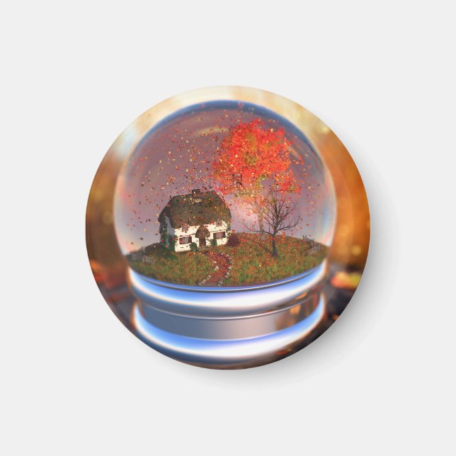 Maple Leaf Globe Magnet (Vorne)